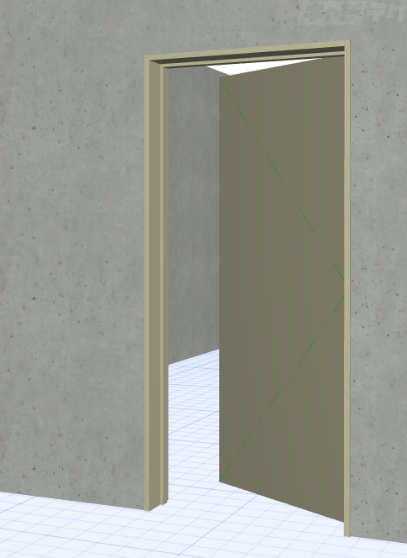 Archicad 3dでドアを開いた表示にする キャドテク アクト テクニカルサポート Archicad 3dでドアを開いた表示にする キャドテク アクト テクニカルサポート