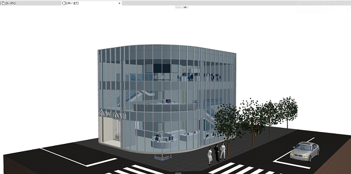 ARCHICAD 作業領域の背景色を変更する(3D) キャドテク アクト